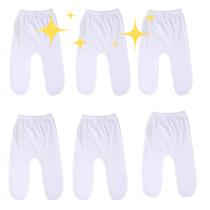 Kit com 6 mijões brancos com pézinho malha 100%algodão tamanho p Kit com 6 mijões brancos com pézinho malha 100%algodão tamanho p