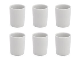 Kit Com 6 Mini Copinho De Porcelana 55 Ml Copinhos De Café