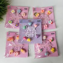 Kit com 6 Mini Prendedores Decorativos - Interponte / WX Gift Kit com 6 Mini Prendedores Decorativos - Interponte / WX Gift