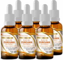 Kit Com 6 - Óleo de Curc com Vitamina E em Gotas 30ml Flora Nativa do Brasil Kit Com 6 - Óleo de Curc com Vitamina E em Gotas 30ml Flora Nativa do Brasil