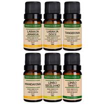 Kit com 6 Óleos Essenciais - Cítrico - Puros e Naturais 10ml Kit com 6 Óleos Essenciais - Cítrico - Puros e Naturais 10ml