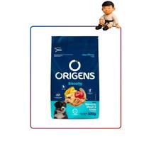 Kit com 6 origens biscoito cães filhotes banana/maçã/aveia 300g