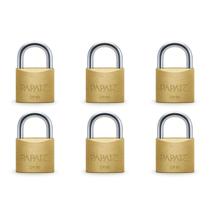 Kit com 6 papaiz cadeado 50mm