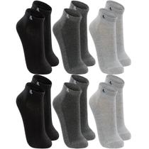Kit Com 6 Pares De Meia Baixa Lupo Sport Modelo Cano Curto Esportiva Em Algodão Tamanho 33 ao 44