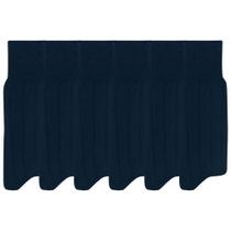 Kit Com 6 Pares De Meia Social Mash 100% Algodão Canelada Longa Kit Com 6 Pares De Meia Social Mash 100% Algodão Canelada Longa