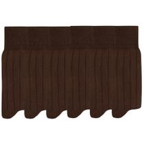 Kit Com 6 Pares De Meia Social Mash 100% Algodão Canelada Longa