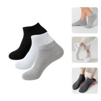 Kit com 6 pares de meias cano curto algodão Básica dia-dia