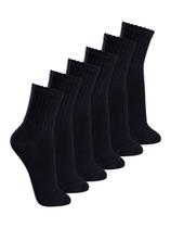 Kit com 6 Pares de Meias Esportiva Cano Médio Lupo 3290-009