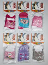 Kit com 6 Pares de Meias Infantis Colors - Delos You