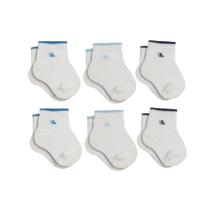 Kit Com 6 Pares De Meias Lupo De Algodão Cotton Infantil Baby Masculina e Feminina Com Punho Soft