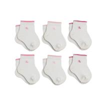 Kit Com 6 Pares De Meias Lupo De Algodão Cotton Infantil Baby Masculina e Feminina Com Punho Soft