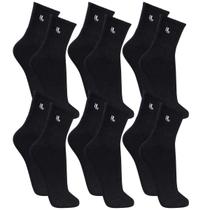 Kit Com 6 Pares Meia Lupo Cano Médio Walk Sport