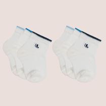 Kit Com 6 Pares Meias Baby Lupo Bebe Lisa Infantil Original