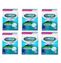 KIT com 6 Pastilha de Limpeza 3 Minutos com 30 Corega Tabs KIT com 6 Pastilha de Limpeza 3 Minutos com 30 Corega Tabs