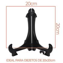 Kit Com 6 Peças Suporte Para Pratos E ulejos Preto 20Cm