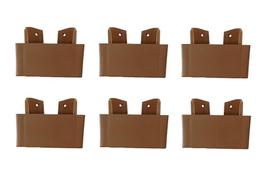 Kit com 6 Pés Armários Multiuso Guarda Roupas Roman Marrom Kit com 6 Pés Armários Multiuso Guarda Roupas Roman Marrom
