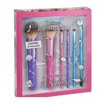 Kit Com 6 Pincéis Fenzza Disney Princesa Dis136 Kit Com 6 Pincéis Fenzza Disney Princesa Dis136