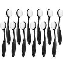 Kit com 6 pincéis para mistura de tinta, cabos pretos, tamanho 4 Kit com 6 pincéis para mistura de tinta, cabos pretos, tamanho 4