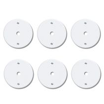 Kit Com 6 Placas / Espelho 3x3 Redonda Furo Blanc Fame Kit Com 6 Placas / Espelho 3x3 Redonda Furo Blanc Fame