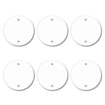 Kit Com 6 Placas Espelho Redonda Cega 3 F0 R Tampa - Fame Kit Com 6 Placas Espelho Redonda Cega 3 F0 R Tampa - Fame