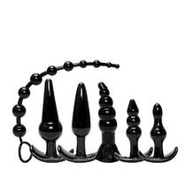 Kit Com 6 Plug Anal Silicone Estimulantes Diversos Dilatador Sex Shop