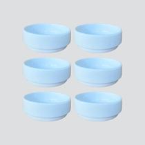 Kit Com 6 Porta Patê, Molheira, Ramekin Porcelana Branca 95 ml