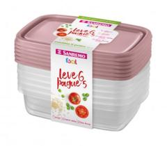 Kit Com 6 Potes Herméticos Para Comida De Criança Bebê Com Tampa Livre Bpa 785 ML