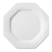 Kit Com 6 Pratos De Sobremesa Linha Prisma Porcelana Schmidt