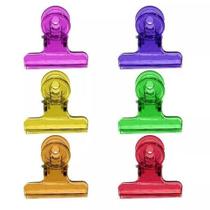 Kit Com 6 Prendedor Clips Plástico Colorido Art House