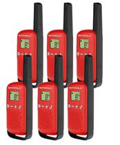 Kit com 6 Rádio Comunicador Motorola T110BR Talkabout 25km 26 Canais Pilha AAA Ideal Viagem Segurança Trabalho Kit com 6 Rádio Comunicador Motorola T110BR Talkabout 25km 26 Canais Pilha AAA Ideal Viagem Segurança Trabalho