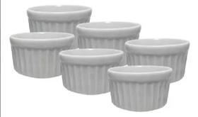 Kit com 6 Ramekins de Molho para Forno 70ml - Tamanho M