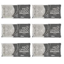 Kit com 6 Refis para Mop Úmido 290g Ponta Cortada Nobre Kit com 6 Refis para Mop Úmido 290g Ponta Cortada Nobre