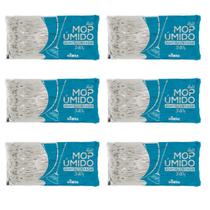Kit com 6 Refis para Mop Úmido 340g Ponta Dobrada Nobre Kit com 6 Refis para Mop Úmido 340g Ponta Dobrada Nobre