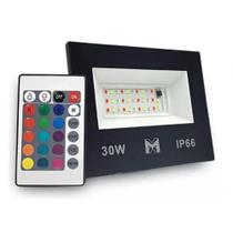 Kit Com 6 Refletores Rgb 30w Holofote Prova D'água Mx-0309