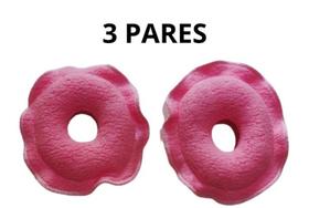 Kit com 6 rosquinhas de amamentação (proteção para os seios)