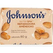 KIT COM 6- Sabonete Johnson Nutri SPA Reparadora Amêndoas 80g