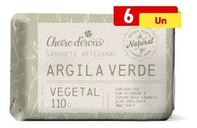 Kit Com 6 Sabonetes De Argila 110g - Cheiro D'ervas - CHEIRO DE ERVAS
