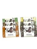 kit com 6 Sabonetes Naturais Glicerinados 120g Peônia com Prata