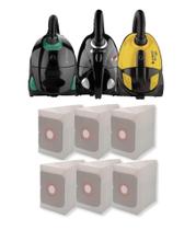 Kit com 6 sacos descartaveis aspirador de pó cadence galaxy
