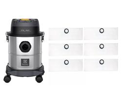 Kit com 6 sacos descartaveis aspirador de pó electrolux gt 12 i inox