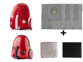 Kit Com 6 Sacos Descartáveis Aspirador De Pó Electrolux Neo + Filtros Motor Kit Com 6 Sacos Descartáveis Aspirador De Pó Electrolux Neo + Filtros Motor