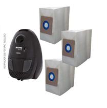 Kit Com 6 Sacos P/ Aspirador De Pó Descartáveis Arno Nitro Kit Com 6 Sacos P/ Aspirador De Pó Descartáveis Arno Nitro