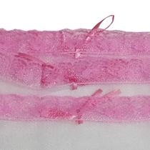 Kit com 6 Saquinho Maternidade Tule Reforçado Organizador Fechamento em Fita de Cetim - Mãe e Filho Enxovais