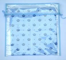 Kit com 6 Saquinhos de Maternidade de Viés Azul Claro Kit com 6 Saquinhos de Maternidade de Viés Azul Claro