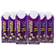 Kit com 6 Smoothies Vittaí Açaí Sabor Banana 250ml Sem lactose, Sem glúten e 0 açúcar