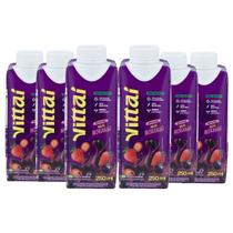 Kit com 6 Smoothies Vittaí Açaí Sabor Morango 250ml Sem lactose, Sem glúten e 0 açúcar Kit com 6 Smoothies Vittaí Açaí Sabor Morango 250ml Sem lactose, Sem glúten e 0 açúcar