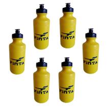 Kit com 6 Squeeze Plástica Finta 500ml Amarelo