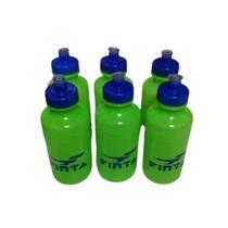 Kit com 6 Squeeze Plástica Finta 500ml Verde