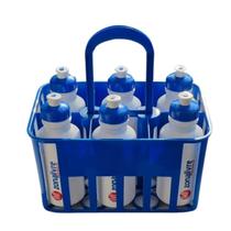 Kit Com 6 Squeezes Cesta Porta Garrafas Zona Livre 500ml Kit Com 6 Squeezes Cesta Porta Garrafas Zona Livre 500ml