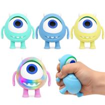 Kit com 6 Squishy Monstros de Apertar Brinquedo Anti Stress Festa Lembrancinha